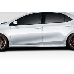 2014-2016 Toyota Corolla Duraflex Zeta Side Skirt Rocker Panels - 2 Piece image - 1