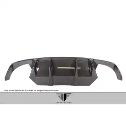 2011-2016 BMW M5 F10 Carbon AF-1 Rear Diffuser ( CFP ) - 1 Piece image - 6