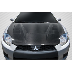 2006-2012 Mitsubishi Eclipse Carbon Creations Magneto Hood - 1 Piece image - 1
