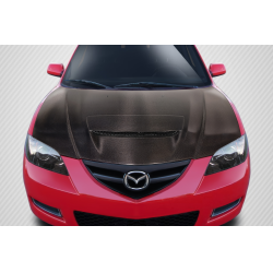 2004-2008 Mazda 3 4DR Carbon Creations M-Speed Hood - 1 Piece image - 1