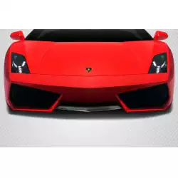 2004-2013 Lamborghini Gallardo LP560 LP570 Look Front Middle Add On Lip Spoiler Air Dam - 1 Piece (S) image - 1