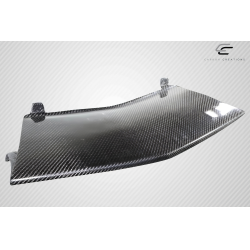 2004-2013 Lamborghini Gallardo Carbon Creations LP560 LP570 Look Front Middle Add On Lip Spoiler Air Dam - 1 Piece image - 4