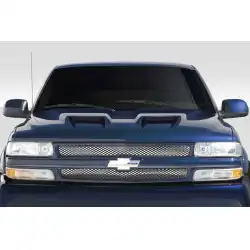 1999-2002 Chevrolet Silverado 2000-2006 Tahoe Suburban Dual Ram Air Hood - 1 Piece image - 1