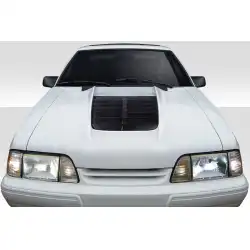 1987-1993 Ford Mustang GT500 V2 Hood - 1 Piece image - 1