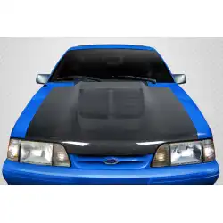 1987-1993 Ford Mustang GT500 V2 Hood - 1 Piece image - 1