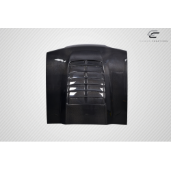1987-1993 Ford Mustang Carbon Creations GT500 V2 Hood - 1 Piece image - 5