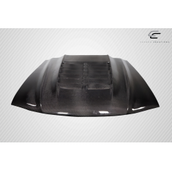 1994-1998 Ford Mustang Carbon Creations GT500 V2 Hood - 1 Piece image - 2