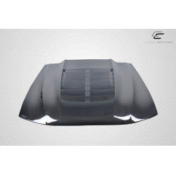 1999-2004 Ford Mustang Carbon Creations GT500 V2 Hood - 1 Piece image - 2