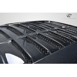 1999-2004 Ford Mustang Carbon Creations GT500 V2 Hood - 1 Piece image - 6
