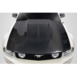 2005-2009 Ford Mustang Carbon Creations GT500 V2 Hood - 1 Piece image - 5