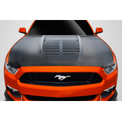 2015-2017 Ford Mustang Carbon Creations GT500 V2 Hood - 1 Piece image - 1