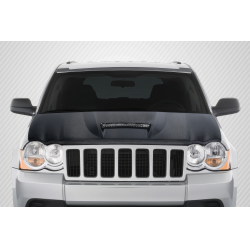 2005-2010 Jeep Grand Cherokee Carbon Creations SRT Look Hood - 1 Piece image - 1
