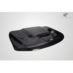 2011-2022 Jeep Grand Cherokee Carbon Creations Hellcat Look Hood - 1 Piece image - 3