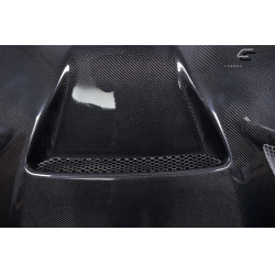 2011-2022 Jeep Grand Cherokee Carbon Creations Hellcat Look Hood - 1 Piece image - 5