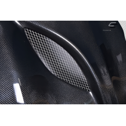 2011-2022 Jeep Grand Cherokee Carbon Creations Hellcat Look Hood - 1 Piece image - 6