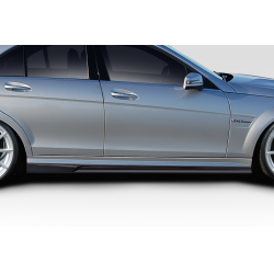 2008-2014 Mercedes C Class C63 W204 AF-1 Side Skirts Rocker Panels ( GFK ) - 2 Piece image - 1