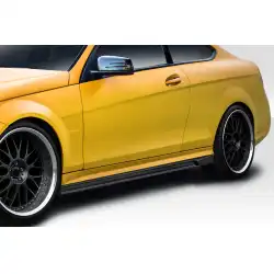 2008-2014 Mercedes C Class C63 W204 AF-1 Side Skirts Rocker Panels ( GFK ) - 2 Piece image - 2