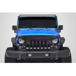 2007-2018 Jeep Wrangler Carbon Creations Predator Grille - 1 Piece image - 1