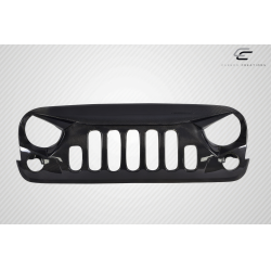 2007-2018 Jeep Wrangler Carbon Creations Predator Grille - 1 Piece image - 2