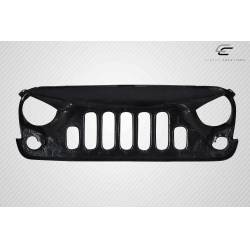 2007-2018 Jeep Wrangler Carbon Creations Predator Grille - 1 Piece image - 5