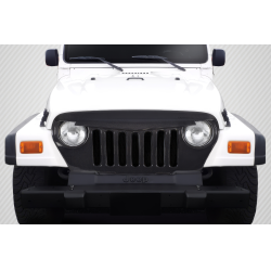1997-2006 Jeep Wrangler Carbon Creations Predator Grille - 1 Piece (S) image - 1