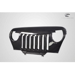 1997-2006 Jeep Wrangler Carbon Creations Predator Grille - 1 Piece (S) image - 3