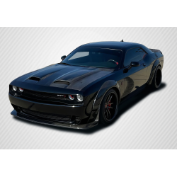 2008-2023 Dodge Challenger Carbon Creations Redeye Look Hood - 1 Piece image - 1