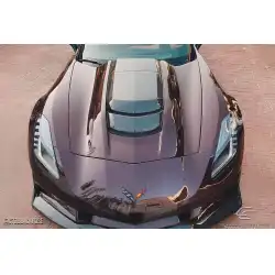 2014-2019 Chevrolet Corvette C7 ZR1 Look Hood -1 Piece image - 9