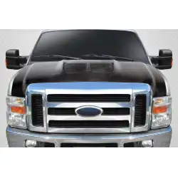 2008-2010 Ford Super Duty F250 F350 F450 GT500 V2 Hood - 1 Piece image - 1