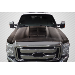 2011-2016 Ford Super Duty F250 F350 F450 Carbon Creations GT500 V2 Hood - 1 Piece image - 1