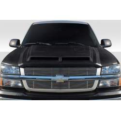 2002-2006 Chevrolet Avalanche (w/o cladding) 2003-2005 Silverado Carbon Creations GT500 Hood - 1 Piece image - 1