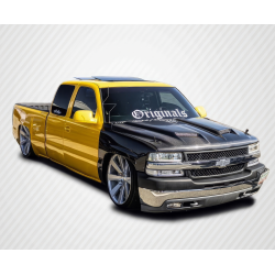 1999-2002 Chevrolet Silverado 2000-2006 Tahoe Suburban Carbon Creations Dual Ram Air Hood - 1 Piece image - 1