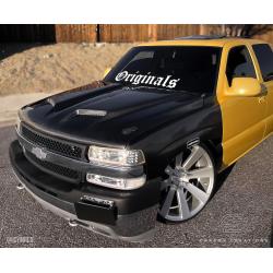 1999-2002 Chevrolet Silverado 2000-2006 Tahoe Suburban Carbon Creations Dual Ram Air Hood - 1 Piece image - 3