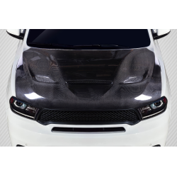 2011-2023 Dodge Durango Carbon Creations SRT Hellcat Look Hood - 1 Piece image - 1