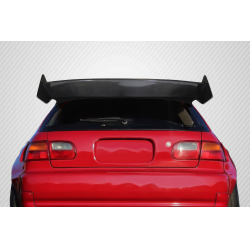 1992-1995 Honda Civic HB Carbon Creations RBS Wing Spoiler - 3 piece image - 1