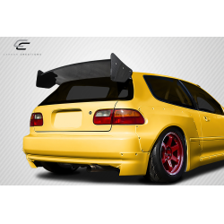 1992-1995 Honda Civic HB Carbon Creations RBS Wing Spoiler - 3 piece image - 2