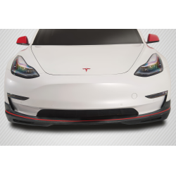 2017-2023 Tesla Model 3 Carbon Creations GT Concept Front Lip - 1 Piece image - 1
