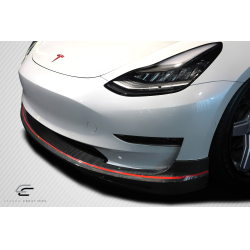 2017-2023 Tesla Model 3 Carbon Creations GT Concept Front Lip - 1 Piece image - 5
