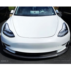 2017-2023 Tesla Model 3 Carbon Creations GT Concept Front Lip - 1 Piece image - 3
