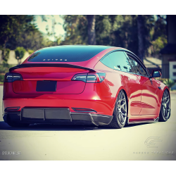 2017-2023 Tesla Model 3 Carbon Creations GT Concept Rear Diffuser - 1 Piece image - 4