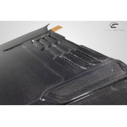 2019-2025 Dodge Ram Carbon Creations Rebel Mopar Look Hood - 1 Piece image - 5