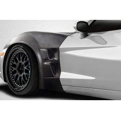 2005-2013 Chevrolet Corvette C6 Carbon Creations ZR2 Front Fenders - 2 Piece image - 2
