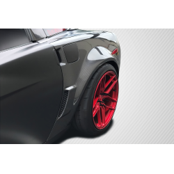 2005-2013 Chevrolet Corvette C6 Carbon Creations ZR2 Rear Fenders - 2 Piece image - 1