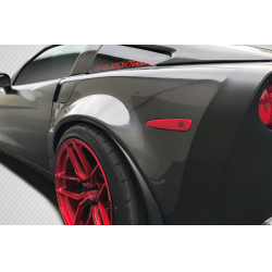 2005-2013 Chevrolet Corvette C6 Carbon Creations ZR2 Rear Fenders - 2 Piece image - 2