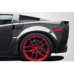 2005-2013 Chevrolet Corvette C6 Carbon Creations ZR2 Rear Fenders - 2 Piece image - 3