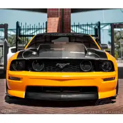 2005-2009 Ford Mustang 2.5 Inch Cowl Hood - 1 Piece image - 7