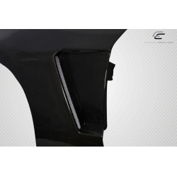 2010-2014 Ford Mustang Carbon Creations GT350 V2 Look Front Fenders - 2 Piece image - 7