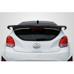 2012-2017 Hyundai Veloster Turbo Carbon Creations Sequential Rear Wing Spoiler - 1 Piece image - 1