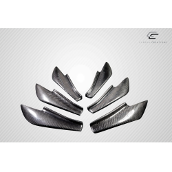 2013-2020 Scion FR-S Toyota 86 Subaru BRZ Carbon Creations GT500 V3 Rear Bumper Canards - 6 Piece image - 2