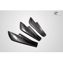 2013-2020 Scion FR-S Toyota 86 Subaru BRZ Carbon Creations GT500 V3 Rear Bumper Canards - 6 Piece image - 5